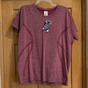 Heather Burgundy Short Sleeve Tee